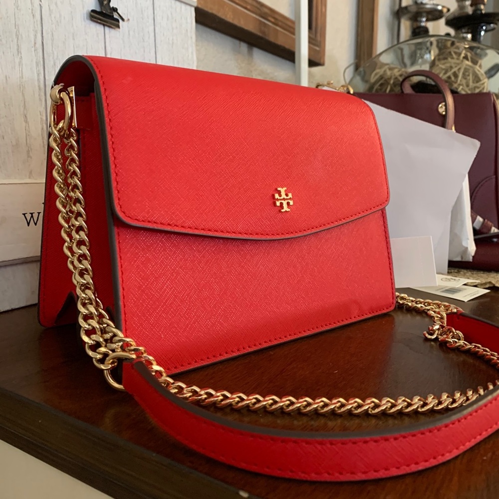 New ♥️ Tory Burch Emerson envelope shoulder - Picture 2 of 11
